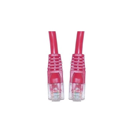 Cable Wholesale Cat5e Red Copper Ethernet Crossover Cable, Snagless/Molded Boot, 10 foot 10X6-33710